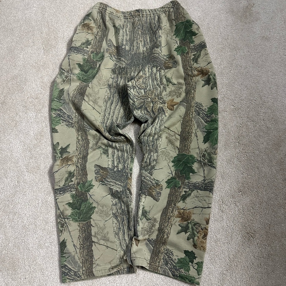Vintage 90s Jerzees Camo Pants Size XL Y2K